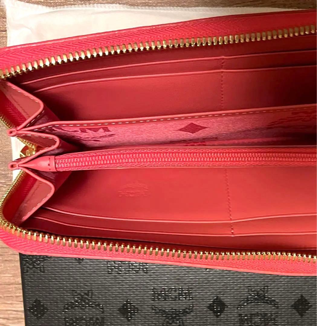 ＭCＭ　正規品　長財布　ラウンドファスナー　　ピンク　新品未使用
