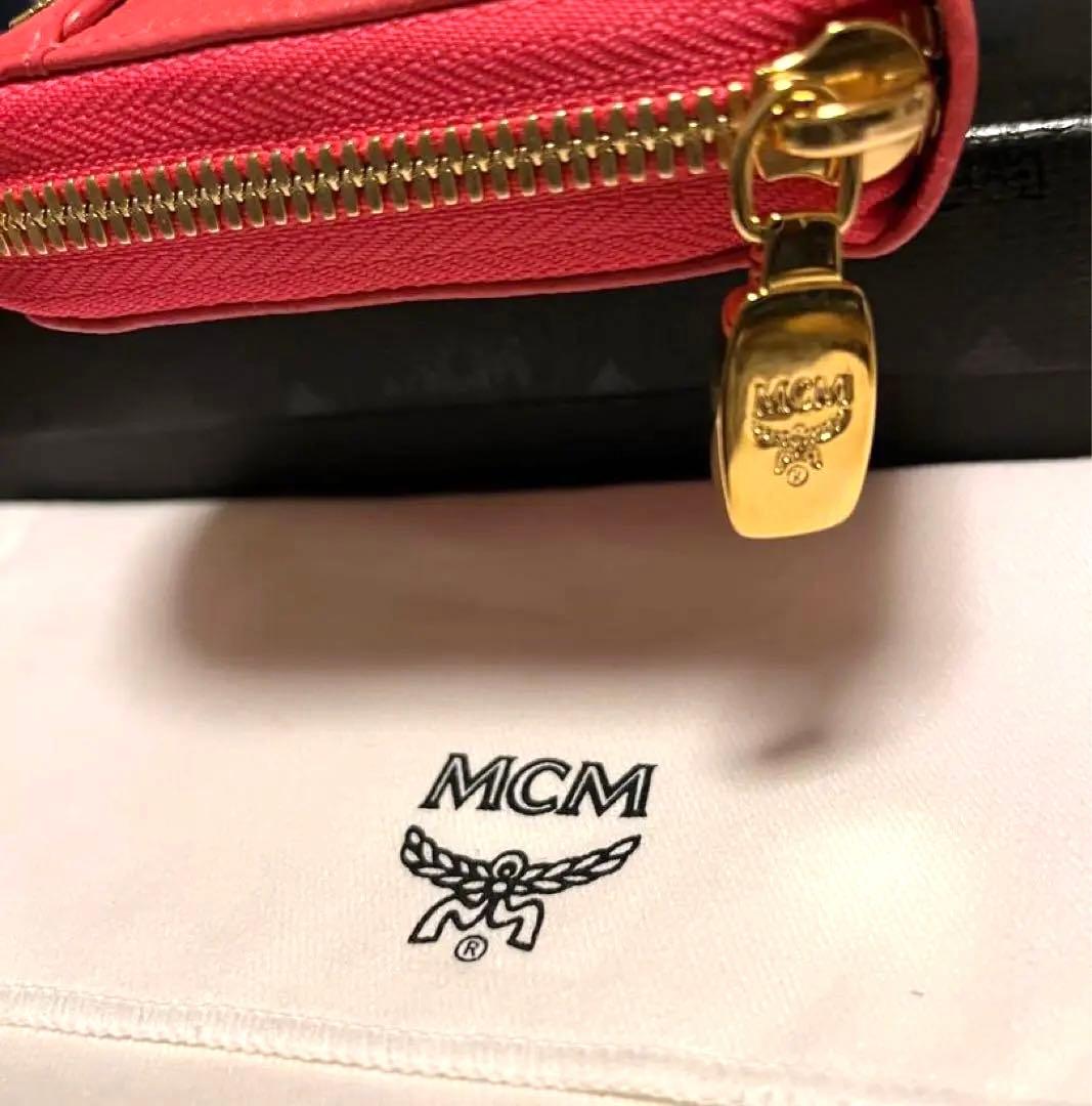 ＭCＭ　正規品　長財布　ラウンドファスナー　　ピンク　新品未使用