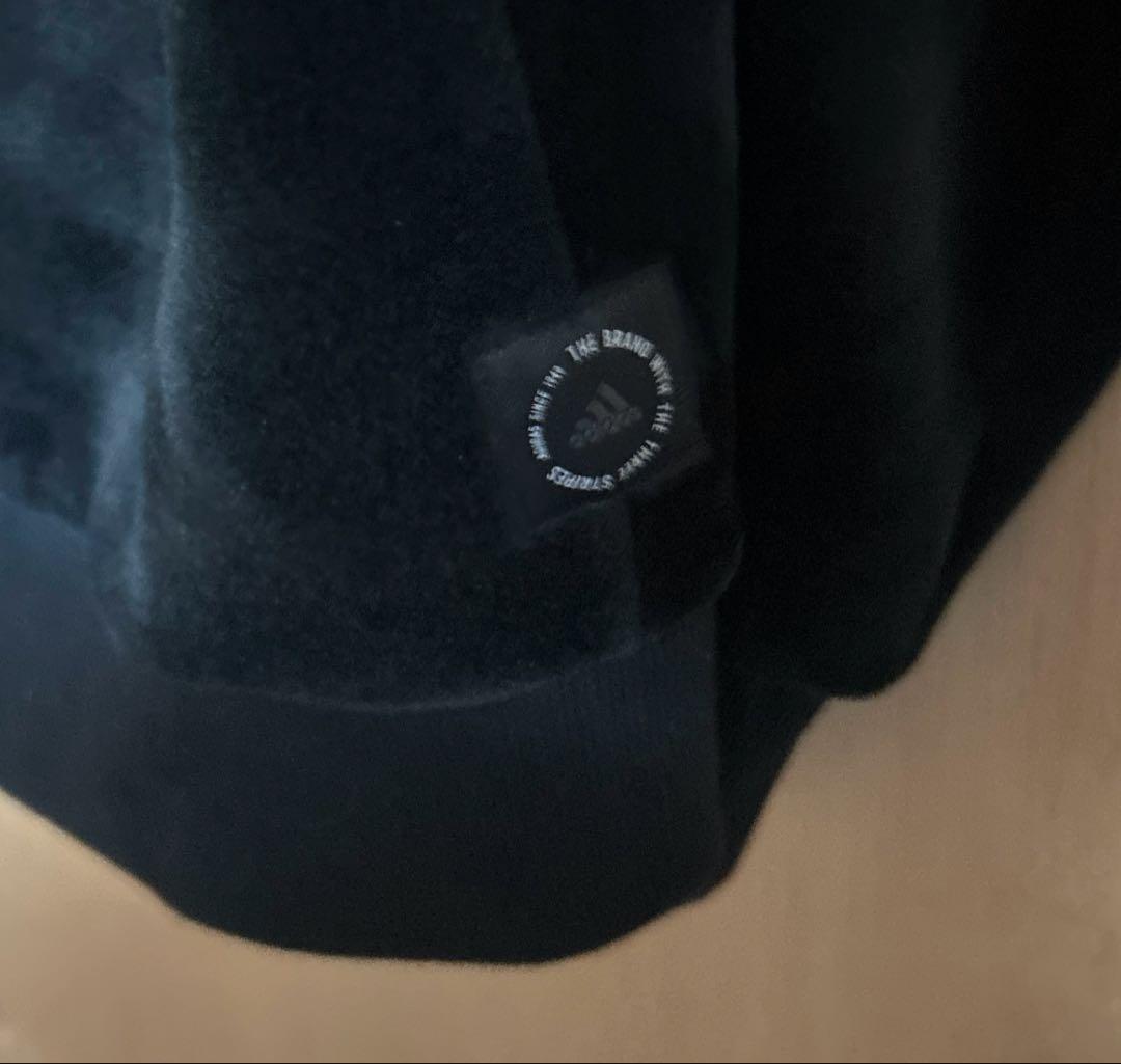 adidas ベロア セットアップ 上下 ブラック 新品 アディダス