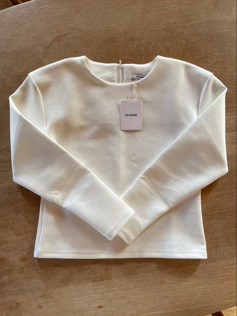 SLOANE SL009 ホワイト 長袖 Tシャツ