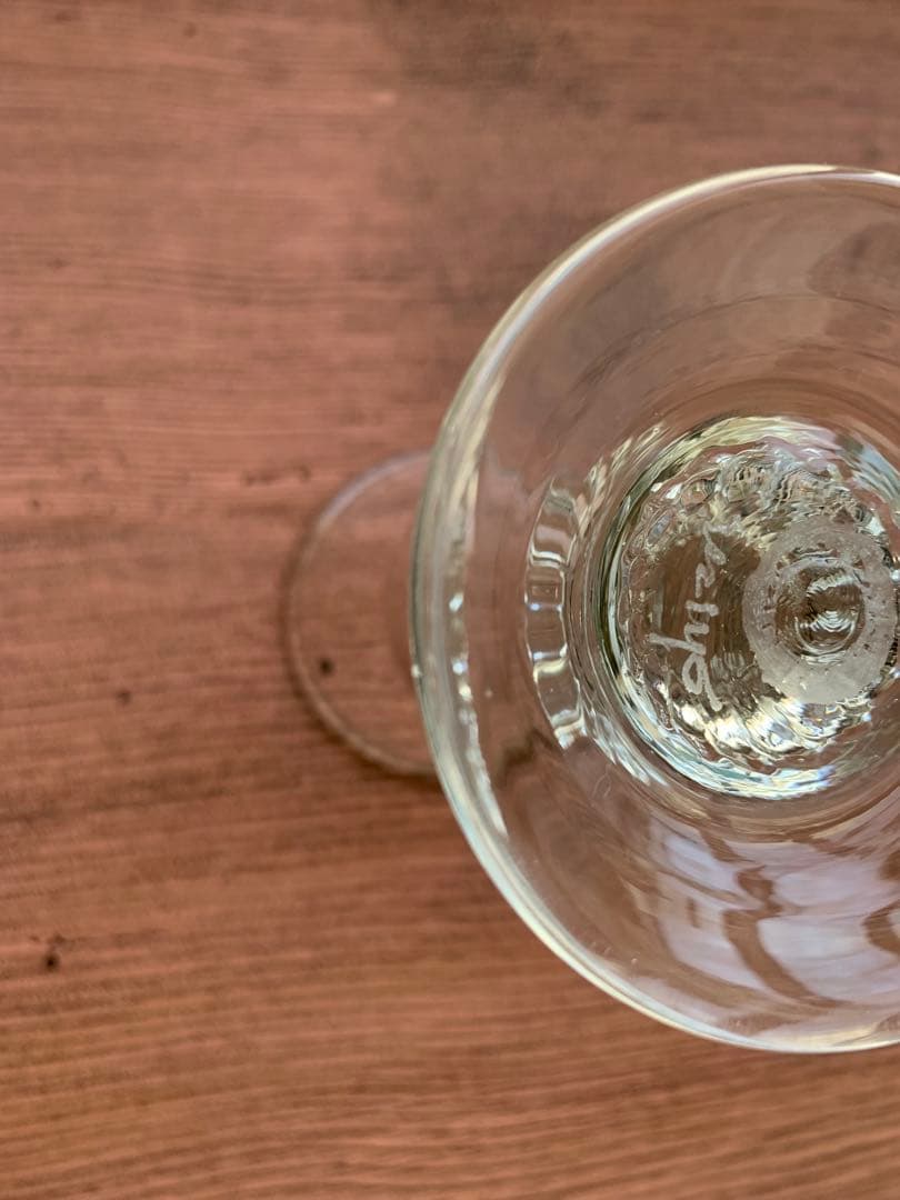 舩木倭帆さん作　新品未使用のワイングラス1客 サイン有り