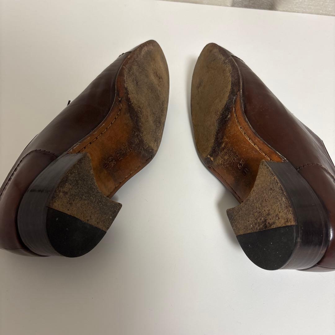 希少 ハンドメイド タニノクリスチー ダークブラウン スキンステッチ 6 1/2