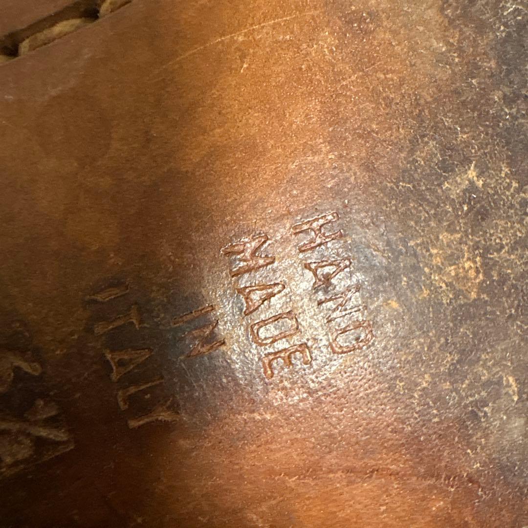 希少 ハンドメイド タニノクリスチー ダークブラウン スキンステッチ 6 1/2