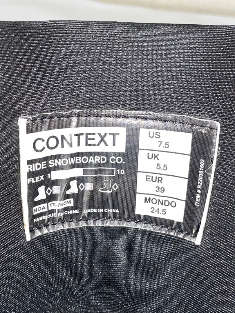 RIDE CONTEXT 24.5 22-23 ライド コンテクスト ブーツ
