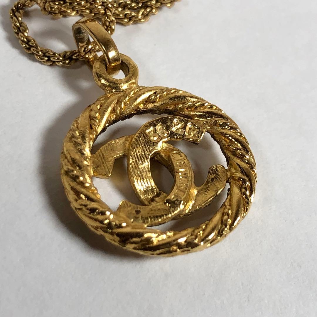 CHANEL ネックレス ヴィンテージ ゴールド ココマーク サークル