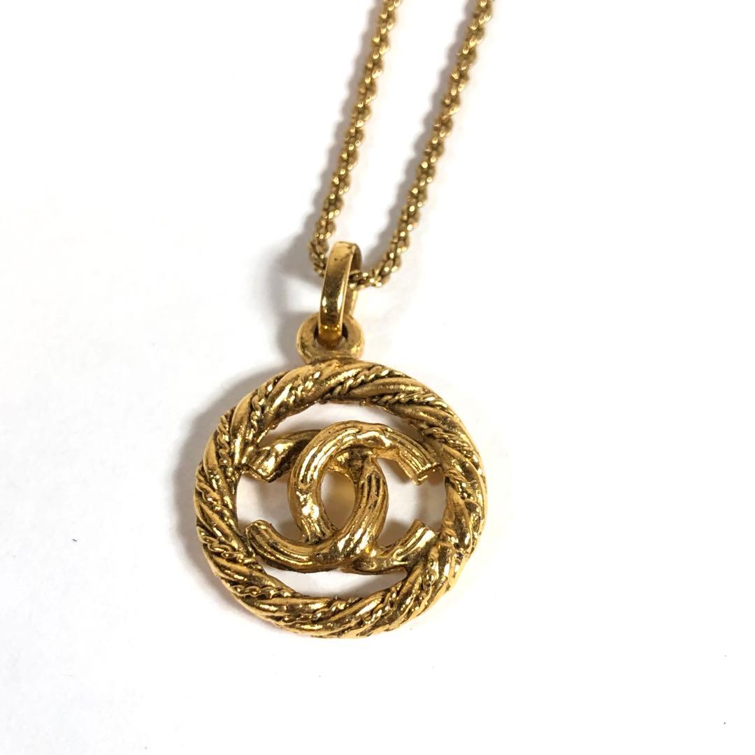 CHANEL ネックレス ヴィンテージ ゴールド ココマーク サークル