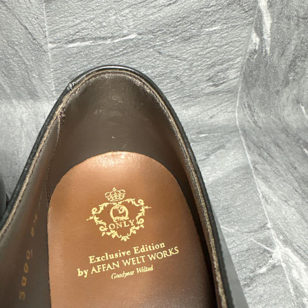 美品 ONLY グッドイヤーウェルト製法 革靴 Vibramソール 黒