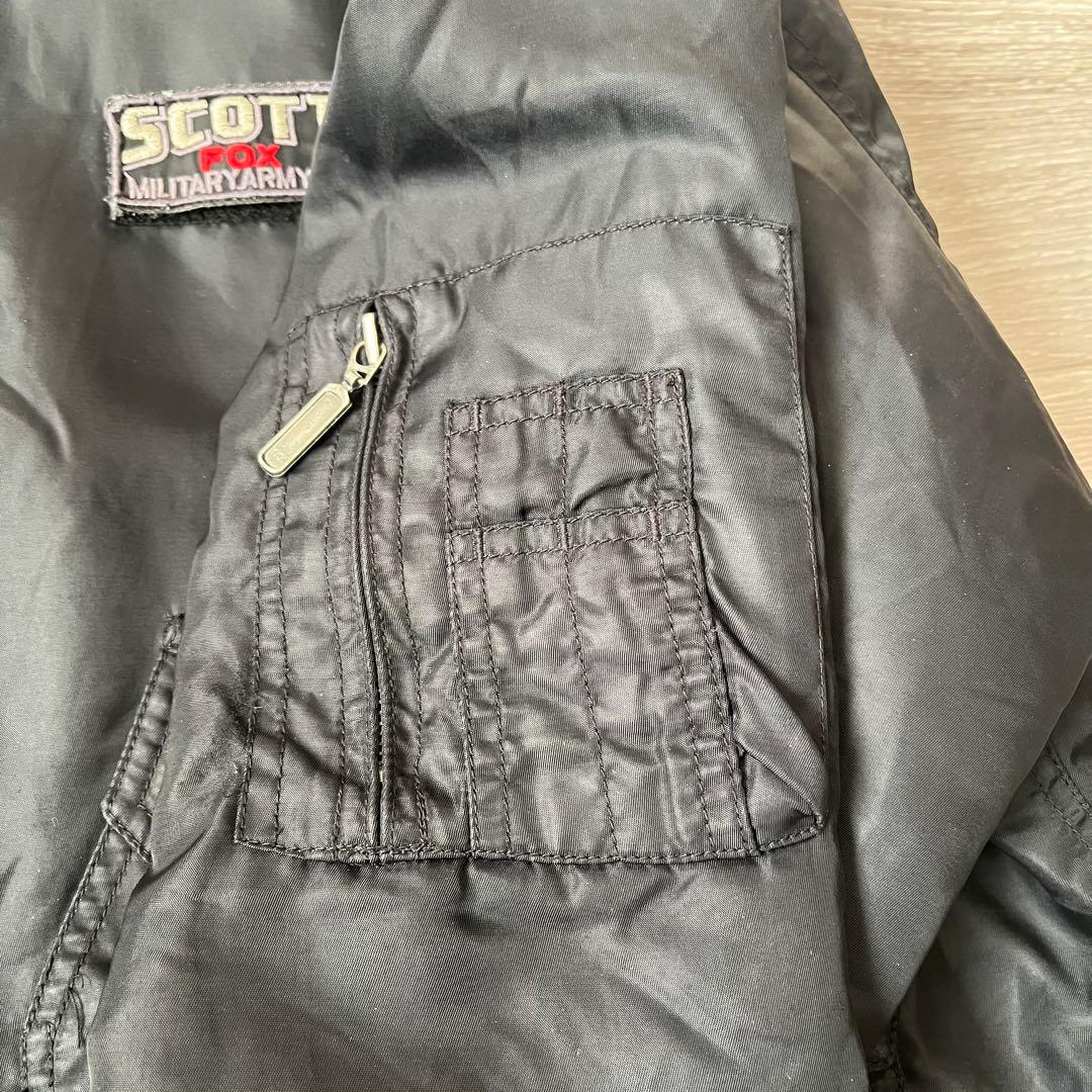 田中シェン着用 scott CWU-RジャケットMA-1フライトジャケット 黒