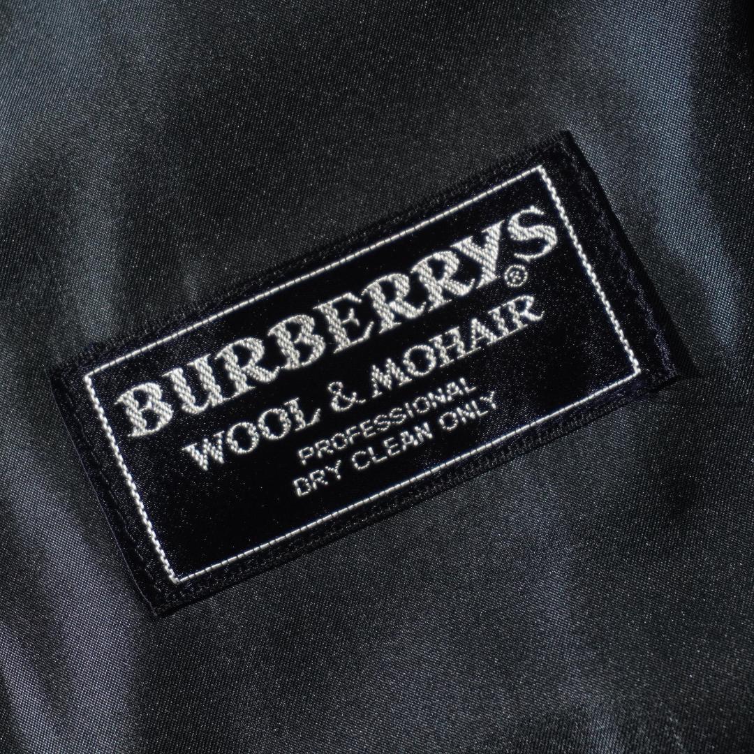 90s Burberrys シングルセットスーツ ネイビーブルー/VW176
