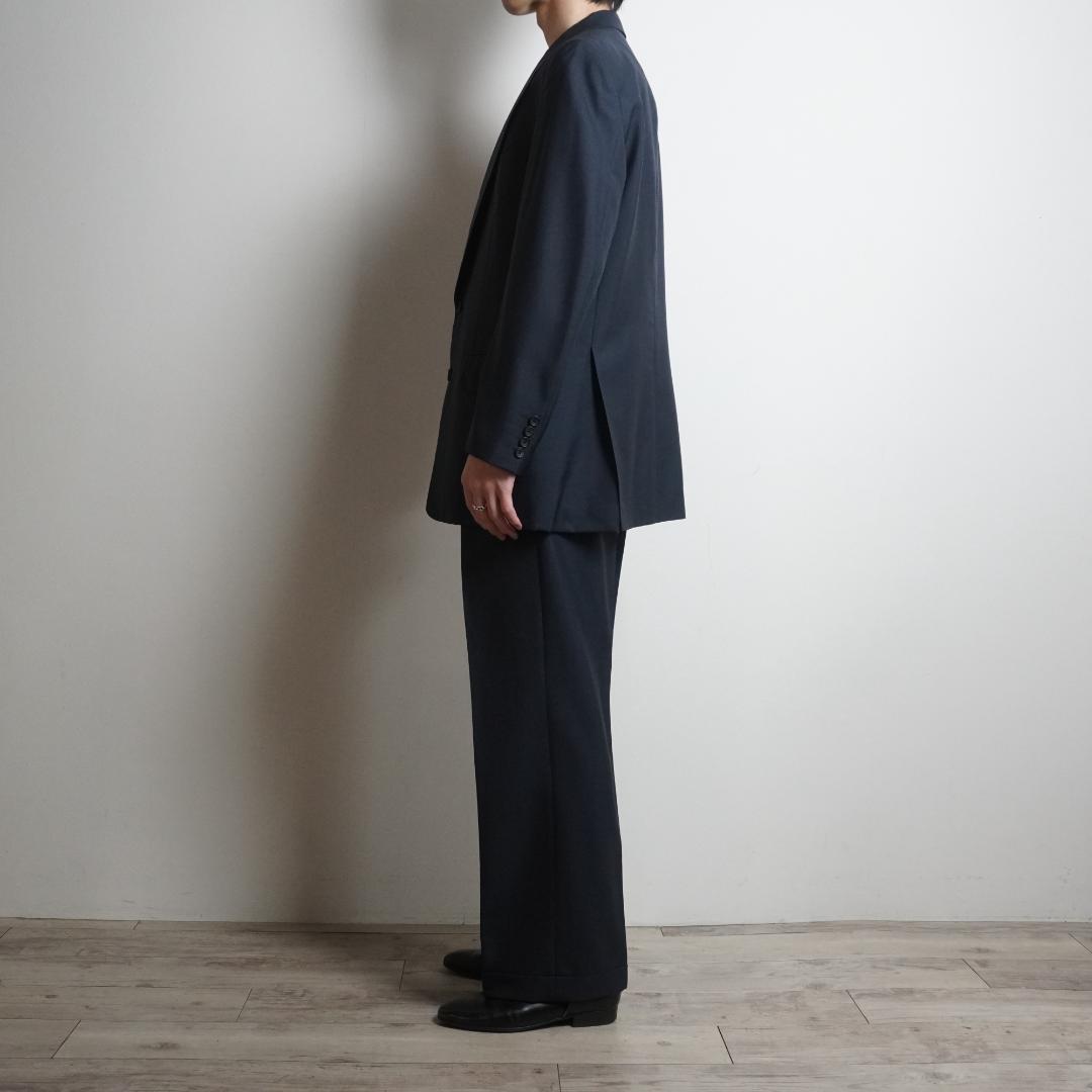 90s Burberrys シングルセットスーツ ネイビーブルー/VW176