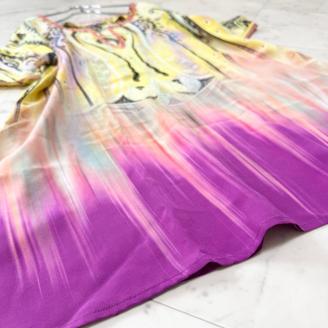 【美品】ETRO エトロ シルク フリンジ ペイズリー チュニック