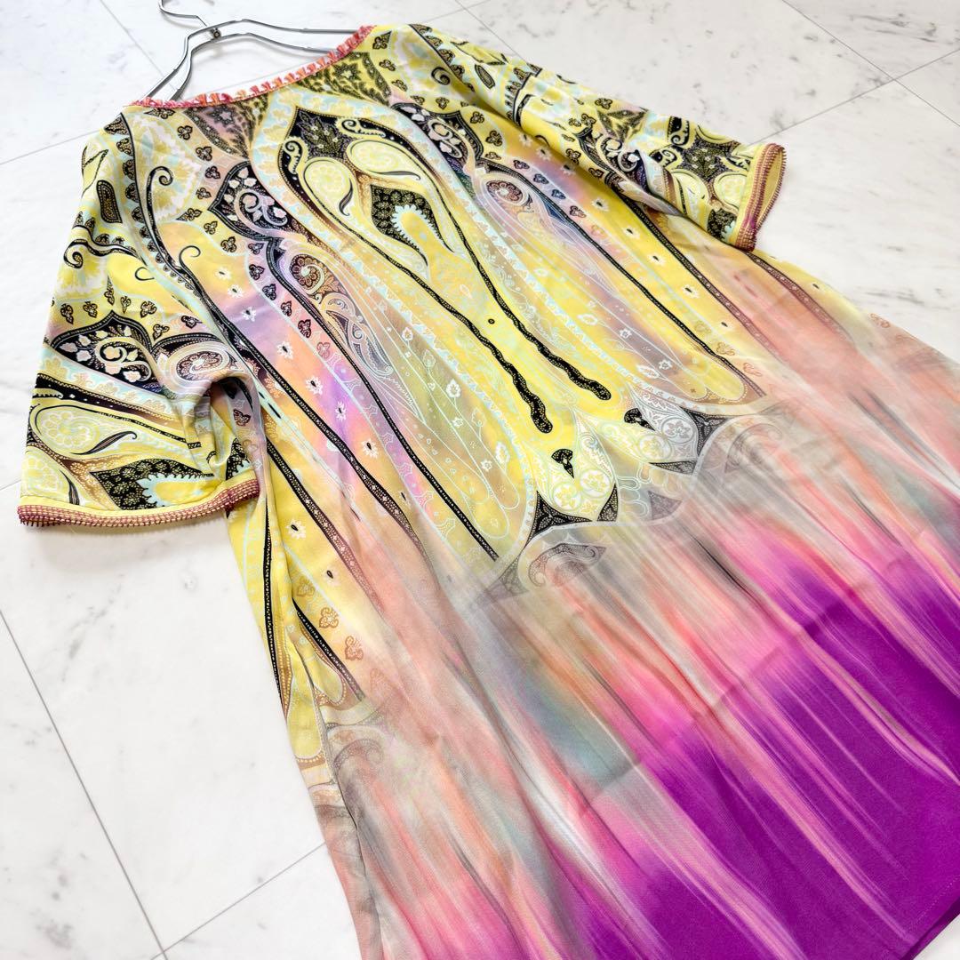【美品】ETRO エトロ シルク フリンジ ペイズリー チュニック