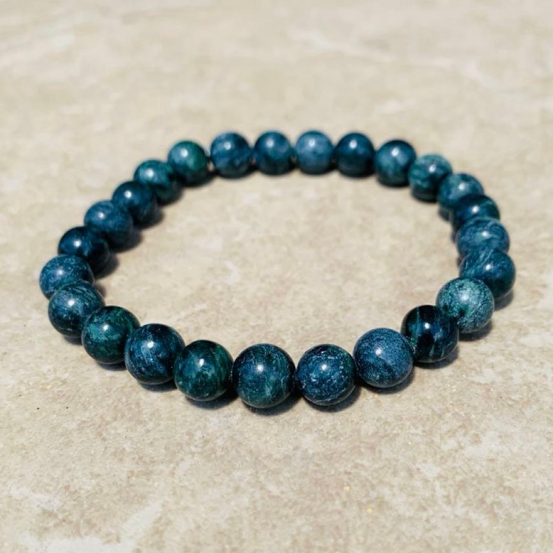 【⭐️H&E社・直輸入⭐️】翠色 アメリカ産 ハーティナイト ブレスレット 天然石