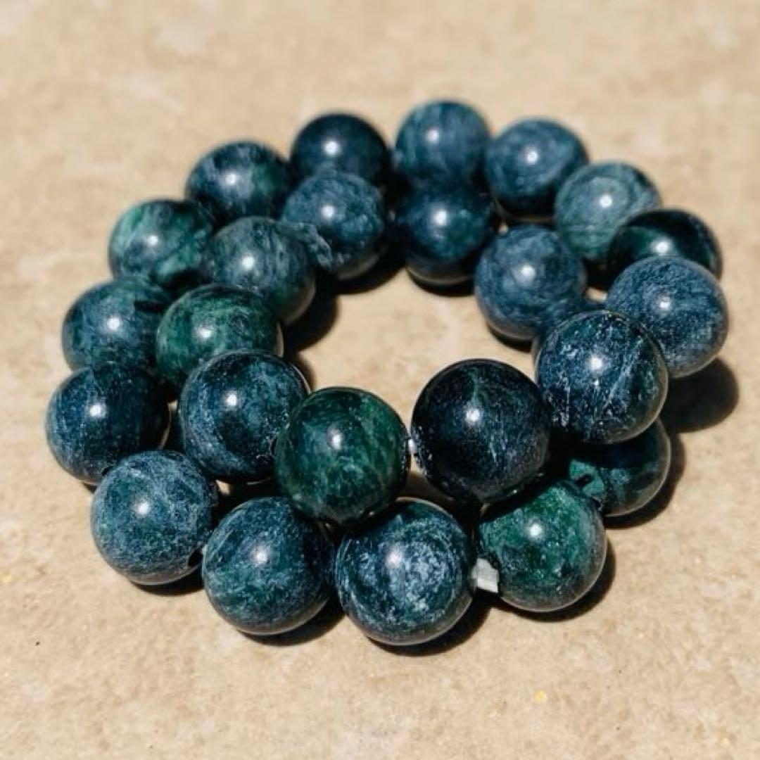 【⭐️H&E社・直輸入⭐️】翠色 アメリカ産 ハーティナイト ブレスレット 天然石