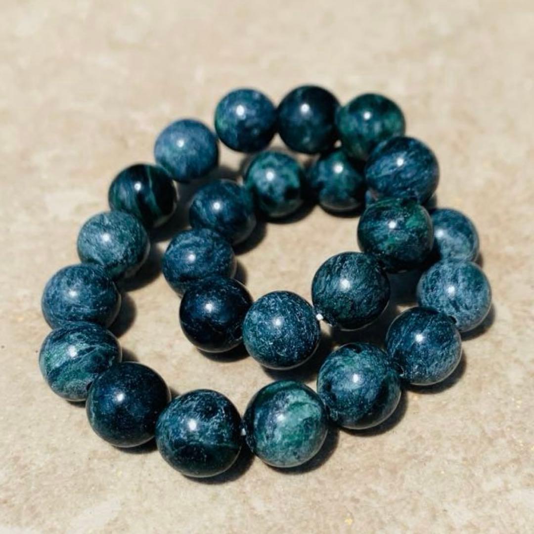 【⭐️H&E社・直輸入⭐️】翠色 アメリカ産 ハーティナイト ブレスレット 天然石