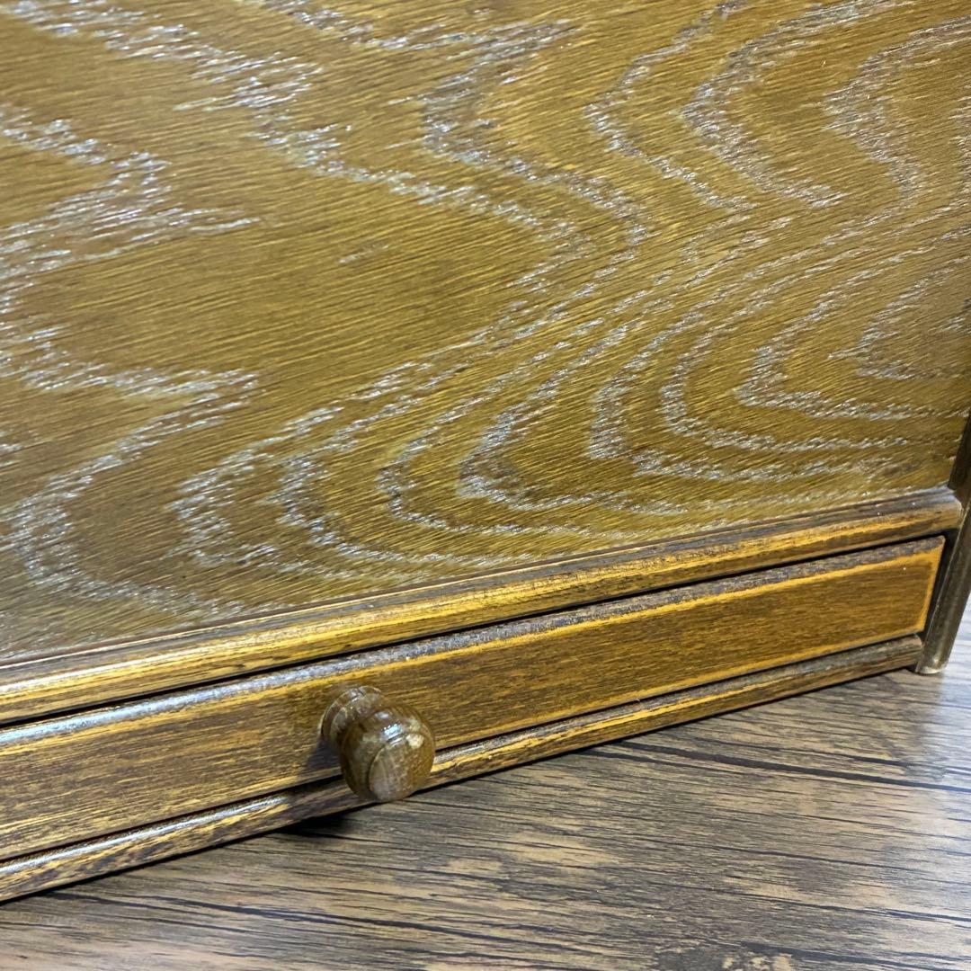 パリの雑貨屋 マガジンラック レース模様 レトロ アンティーク　木製 引き出し