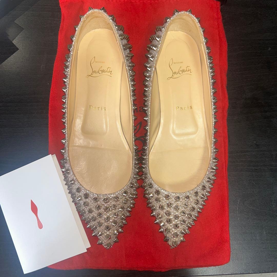 Christian Louboutin スパイクフラットシューズ