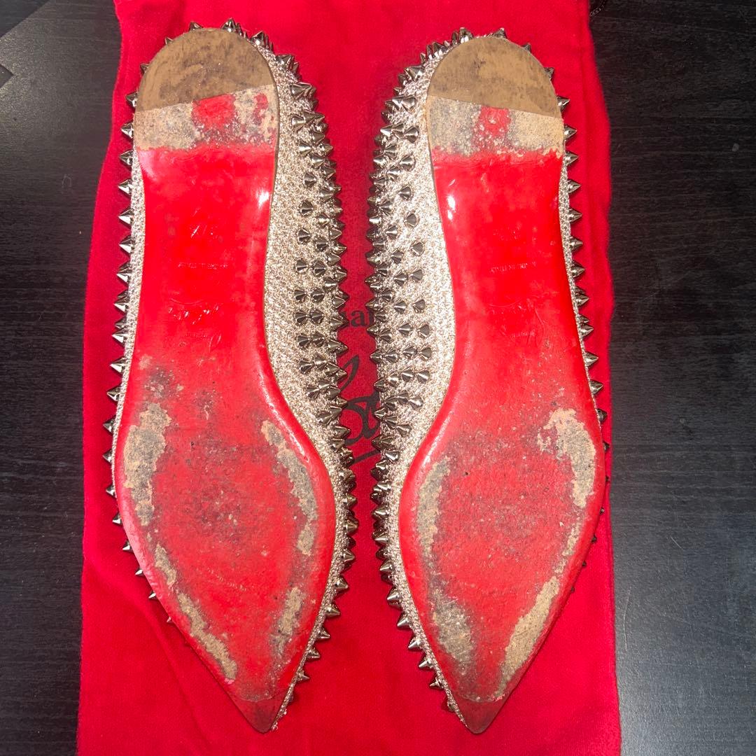 Christian Louboutin スパイクフラットシューズ
