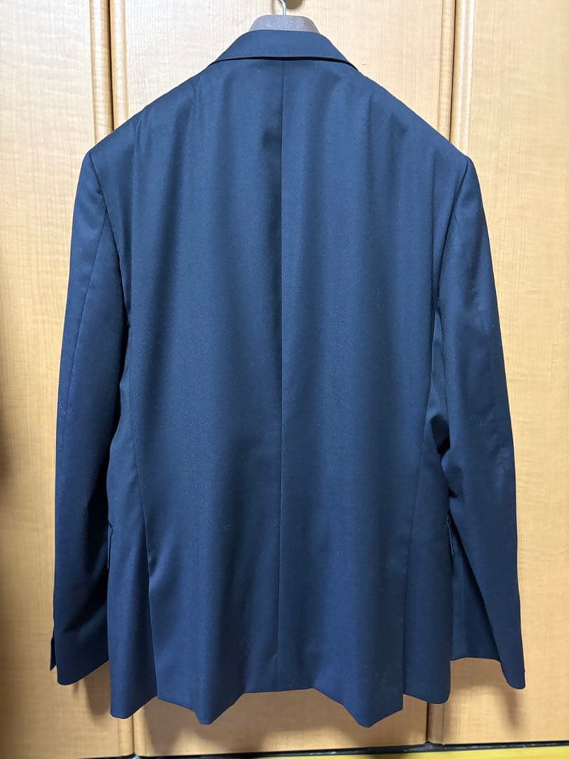 オーダー インポート生地 REDA ネイビー系 ダブルブレスト スーツジャケット