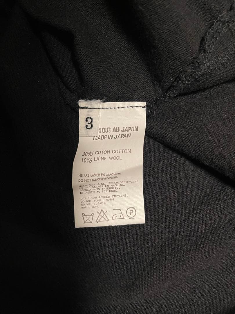 y's for men ハイネックジッププルオーバー　黒3 ヨウジヤマモト