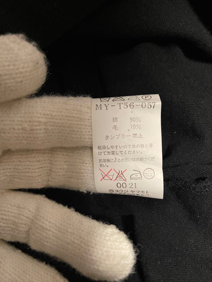 y's for men ハイネックジッププルオーバー　黒3 ヨウジヤマモト