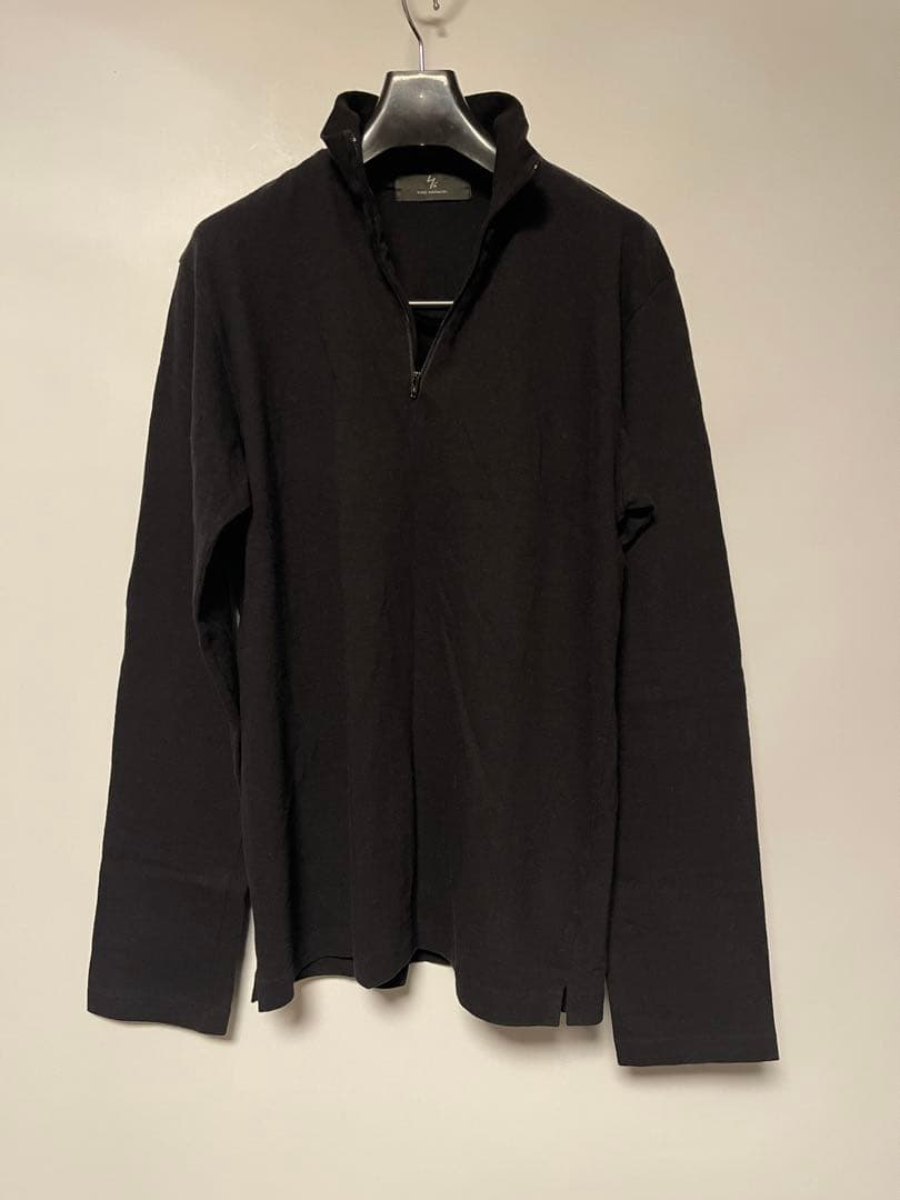 y's for men ハイネックジッププルオーバー　黒3 ヨウジヤマモト