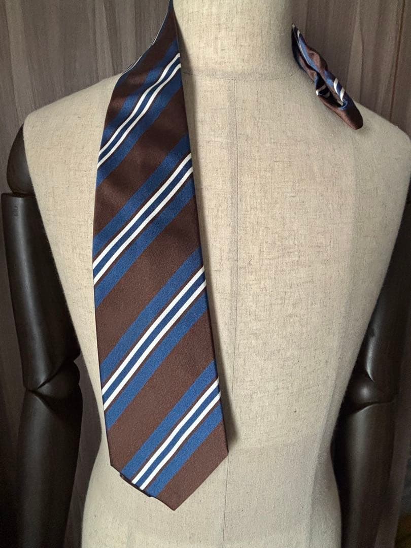 ステファノビジ stefanobigi ネクタイ アズーロエマローネ