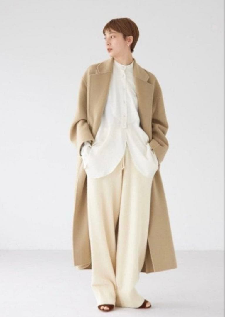 TODAYFUL ウールオーバーコート 36 エクリュ ロングコート