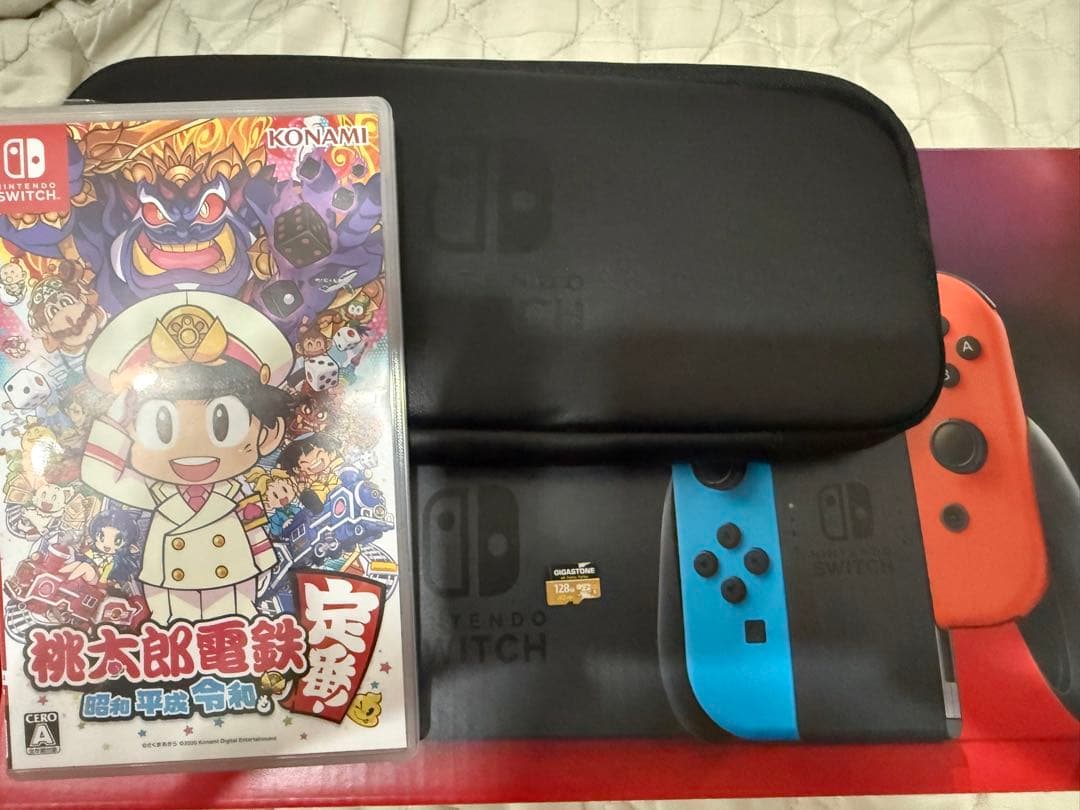 Nintendo Switch 本体 美品　桃太郎電鉄付き　128gbSD付き