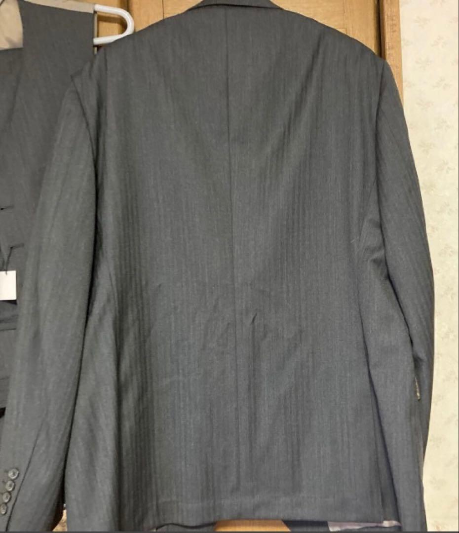 新品五大陸　オンワード　グレー 3ピーススーツ BB6定価97900