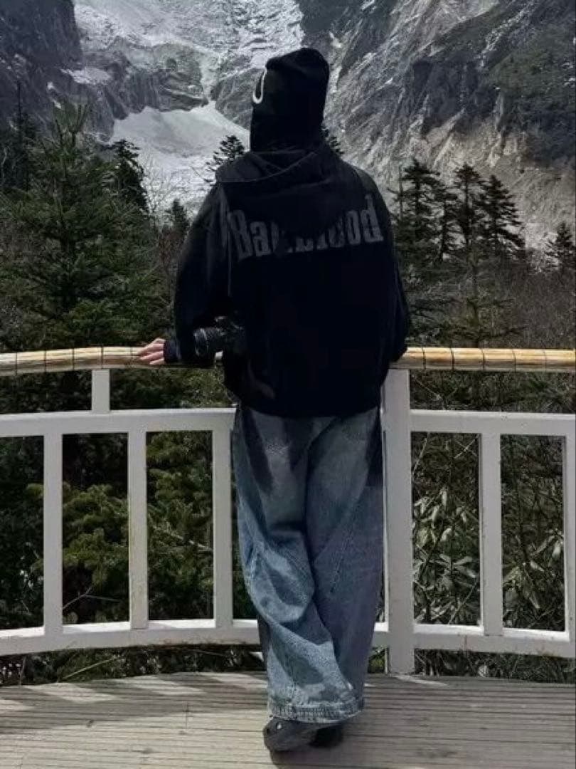 badblood グレー ジャケットパーカー 男女兼用 M