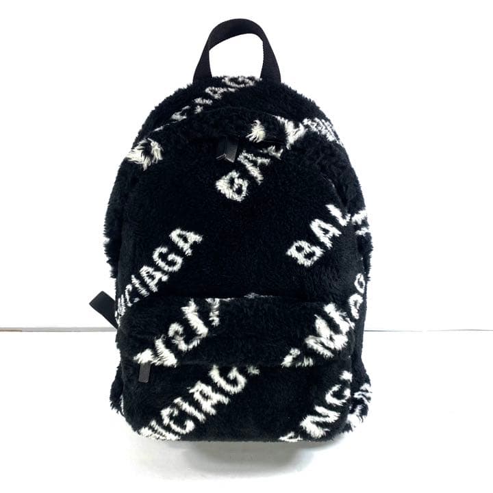 BALENCIAGA EVERYDAY FUR BACKPACK バッグ ロゴ