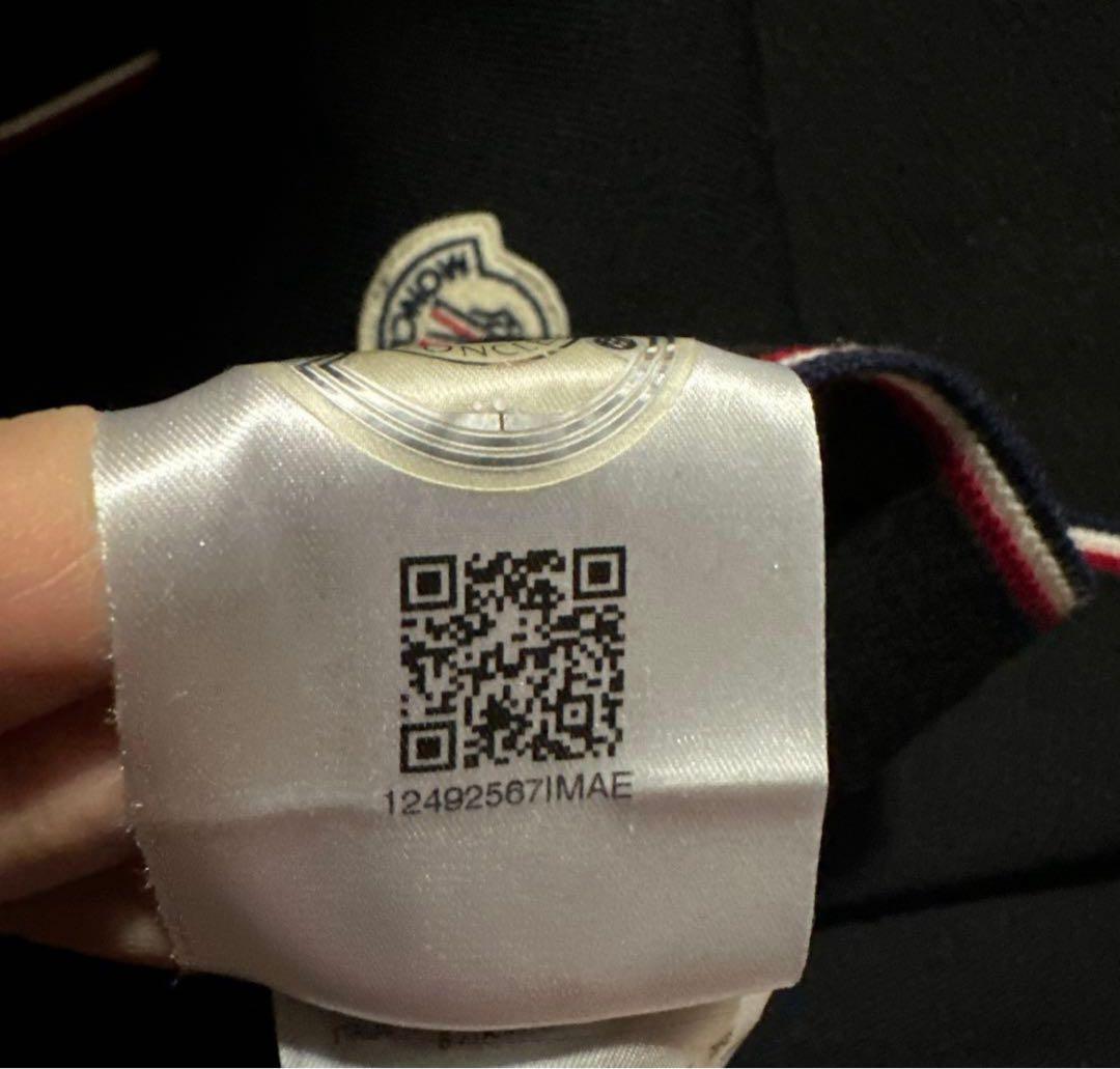 MONCLER マフラー 黒　美品