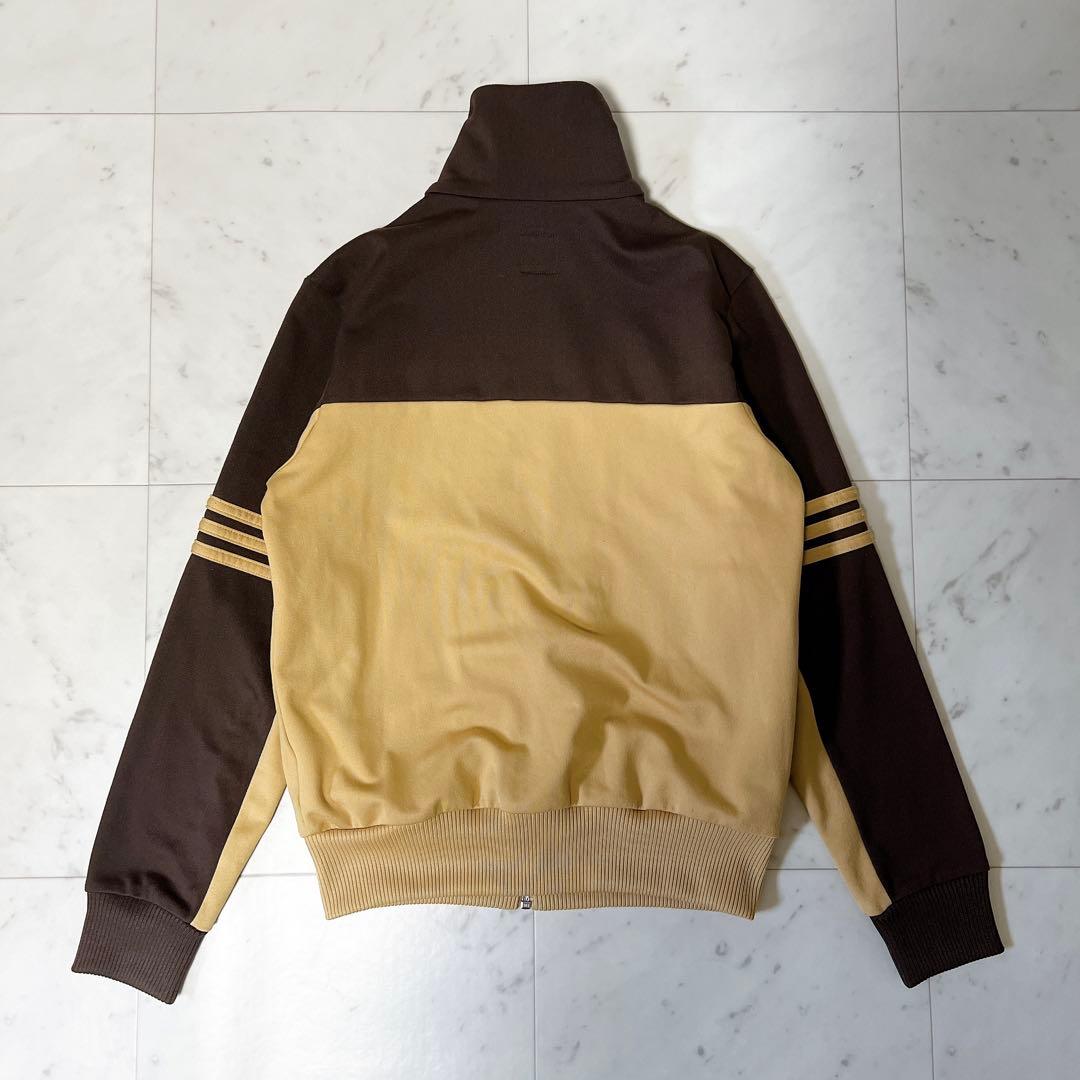 アディダス トラックジャケット ベージュ×ブラウン アースカラー Sサイズ