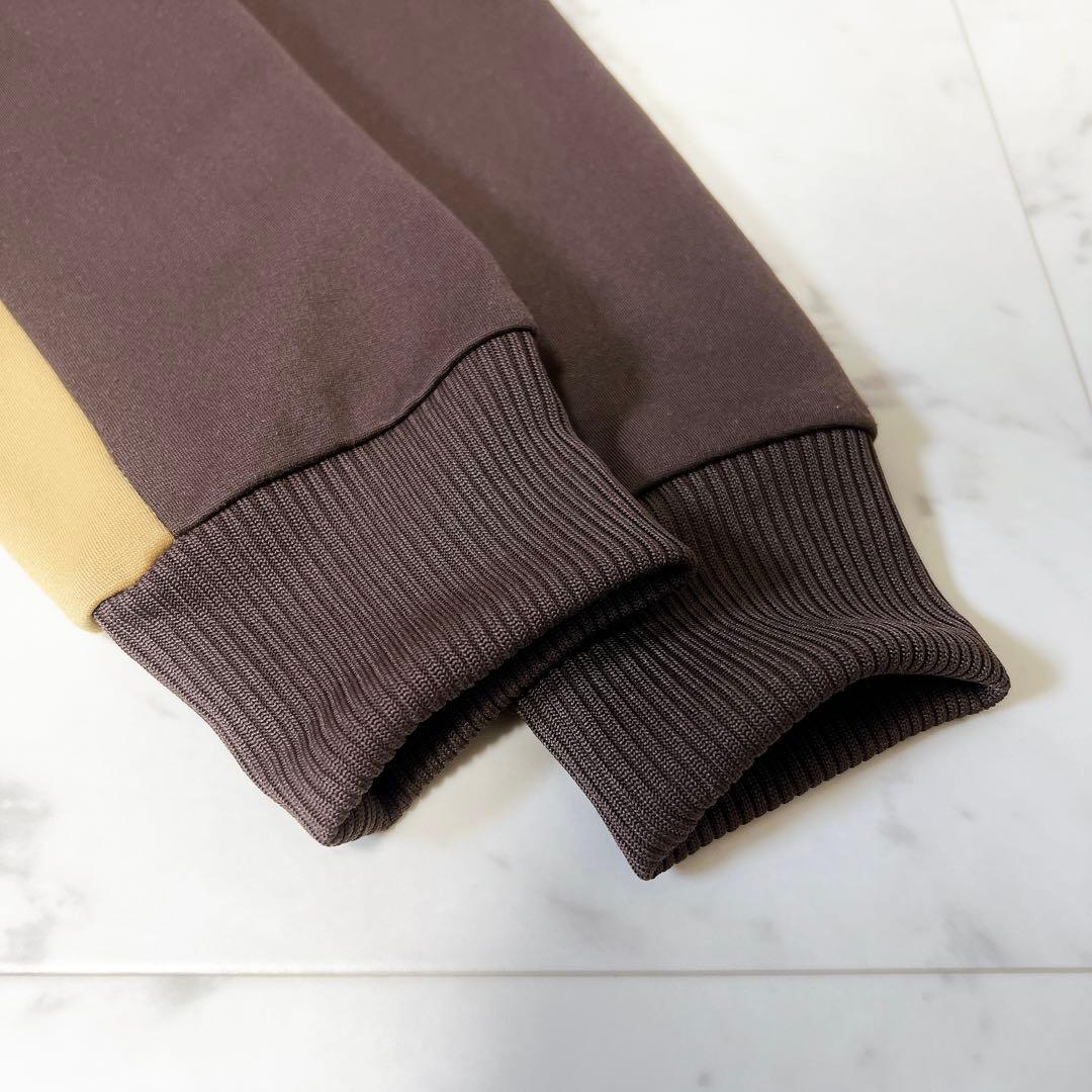 アディダス トラックジャケット ベージュ×ブラウン アースカラー Sサイズ