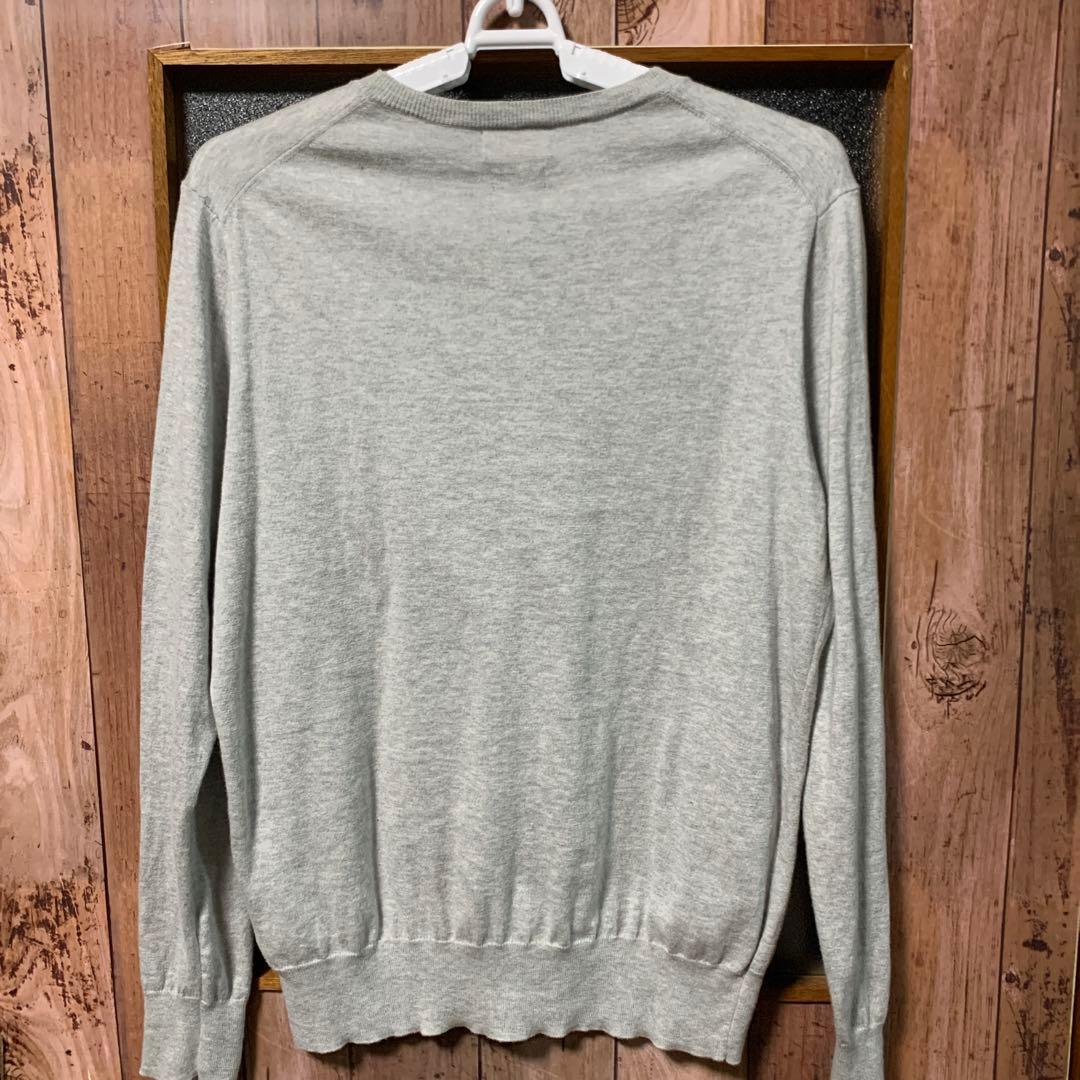 ラルフローレン　ピマコットン　薄手　セーター　グレー