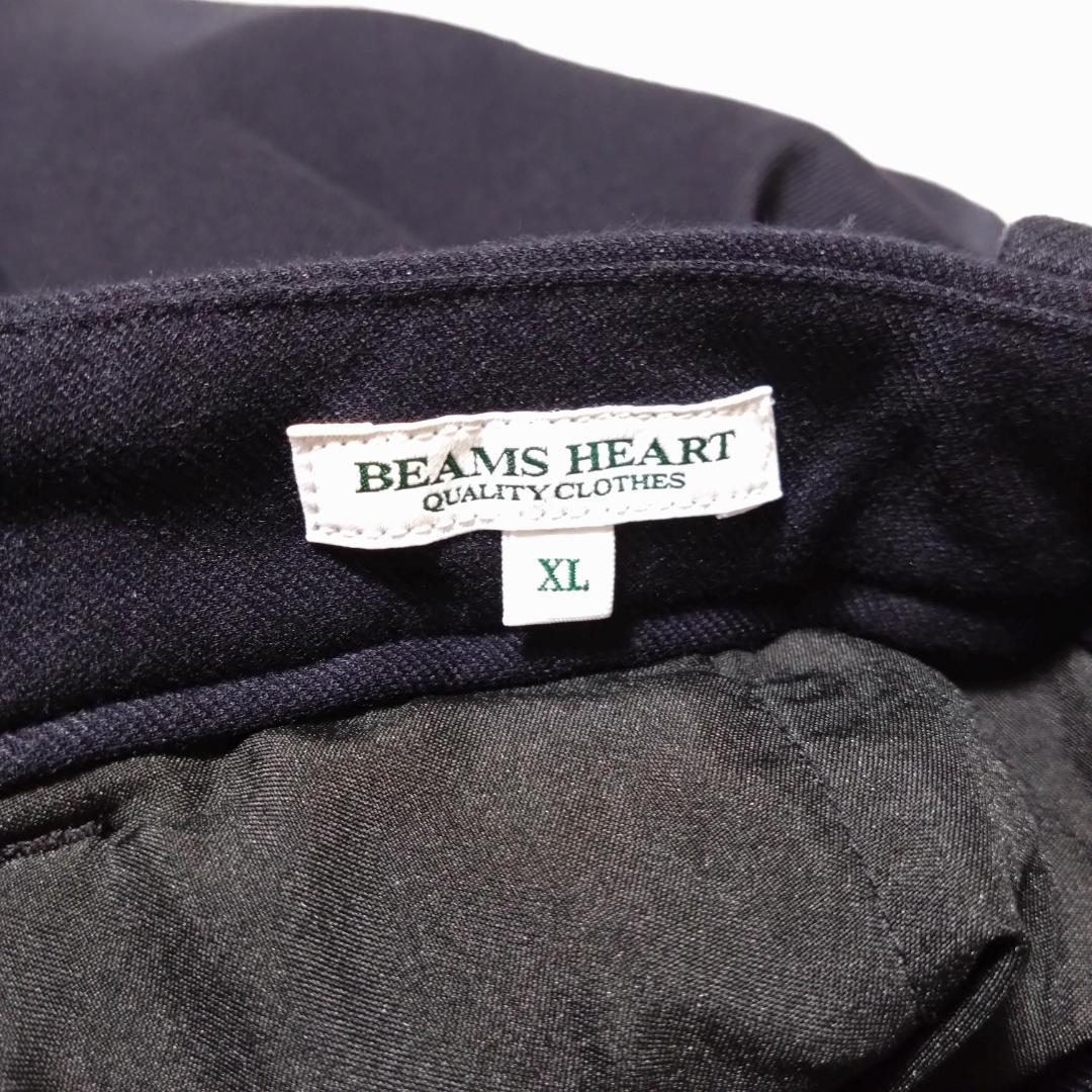 ビームスハートBEAMSheart　ネイビー XL スーツ上下　ストレッチ