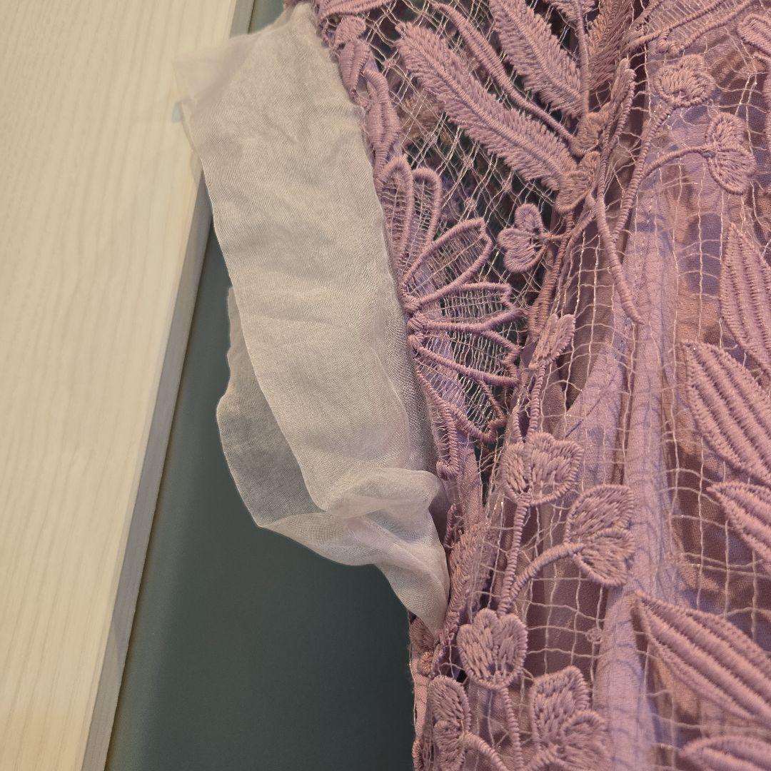 ADORE パープル レースワンピース　クリスマス　パープルピンク　上品