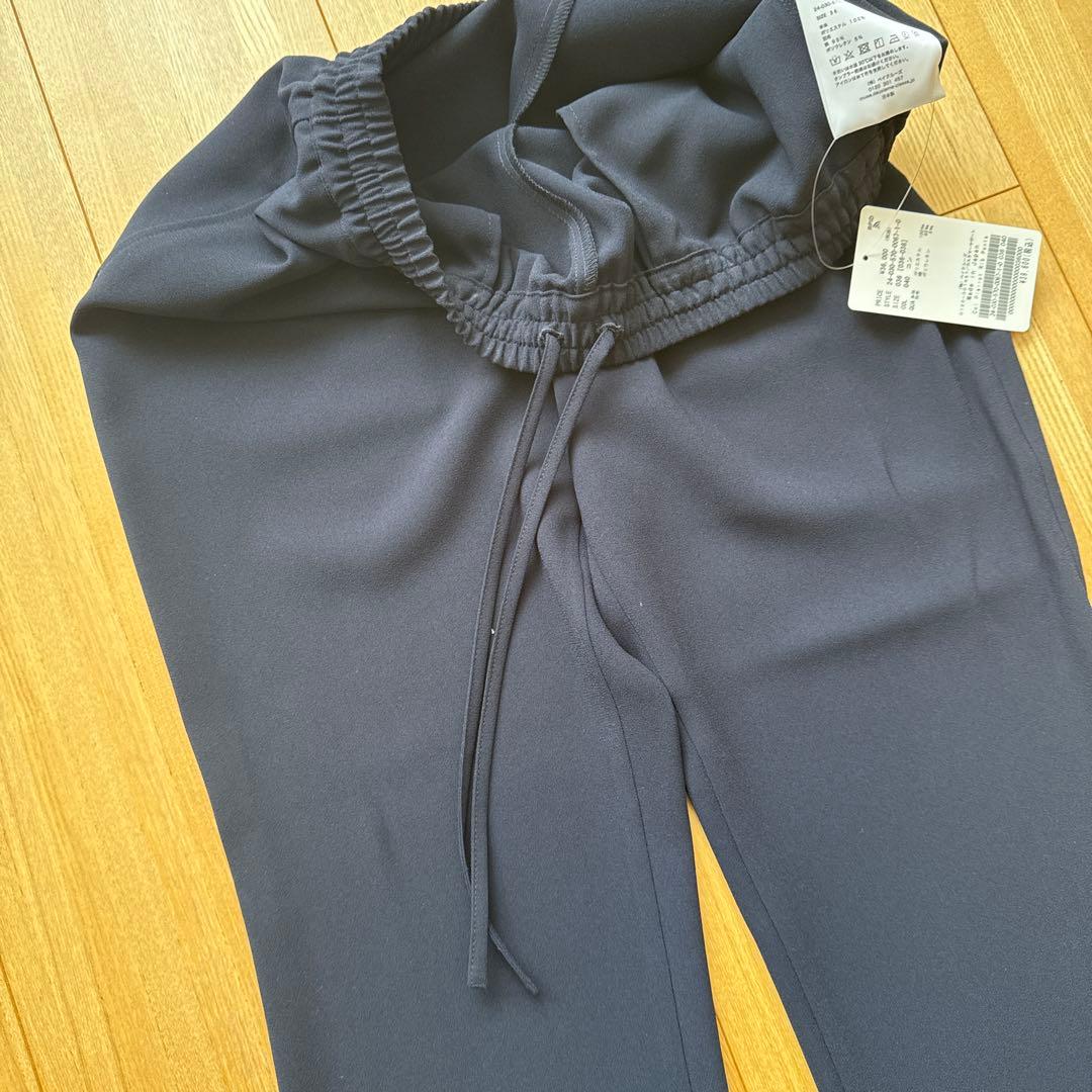 【新品タグ付き Col Pierrot】Rib Pants ネイビー36