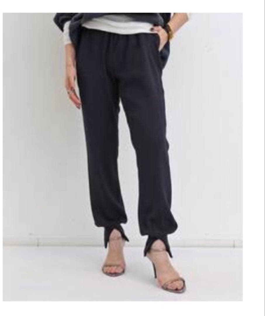 【新品タグ付き Col Pierrot】Rib Pants ネイビー36