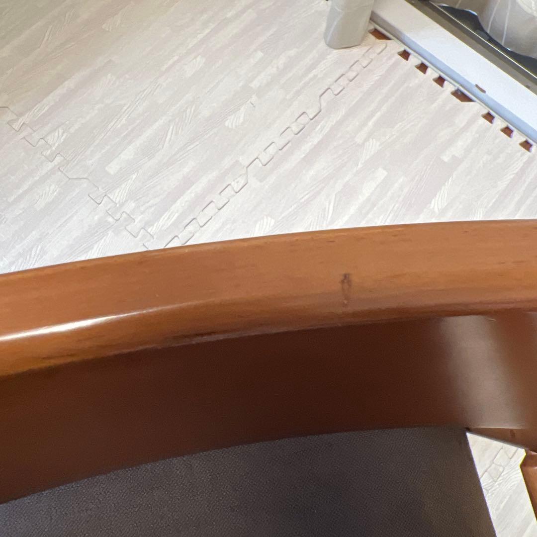 【梱包発送たのメル便での発送！！】キッズチェア ブラウン　学習椅子 ハイチェア