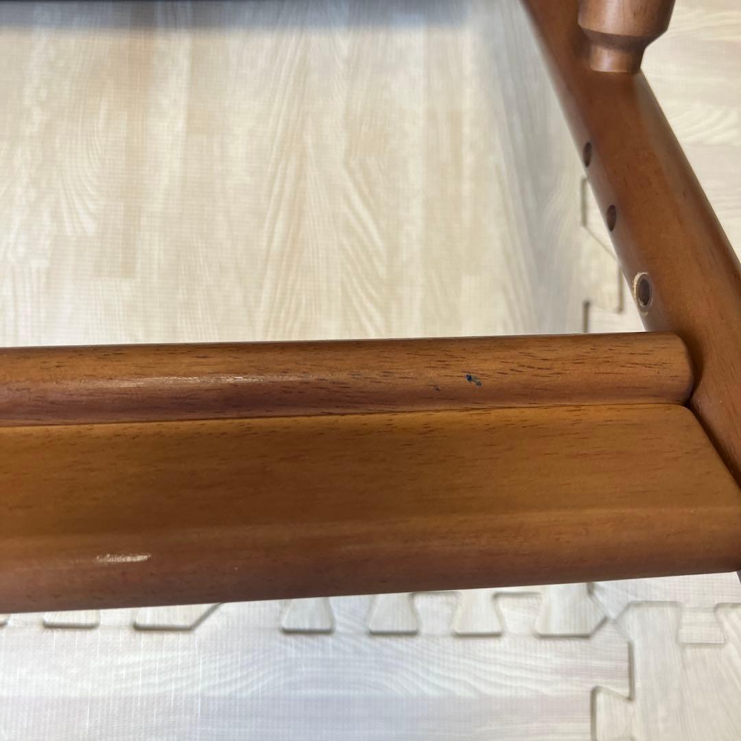 【梱包発送たのメル便での発送！！】キッズチェア ブラウン　学習椅子 ハイチェア