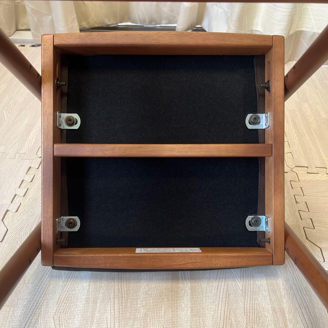 【梱包発送たのメル便での発送！！】キッズチェア ブラウン　学習椅子 ハイチェア