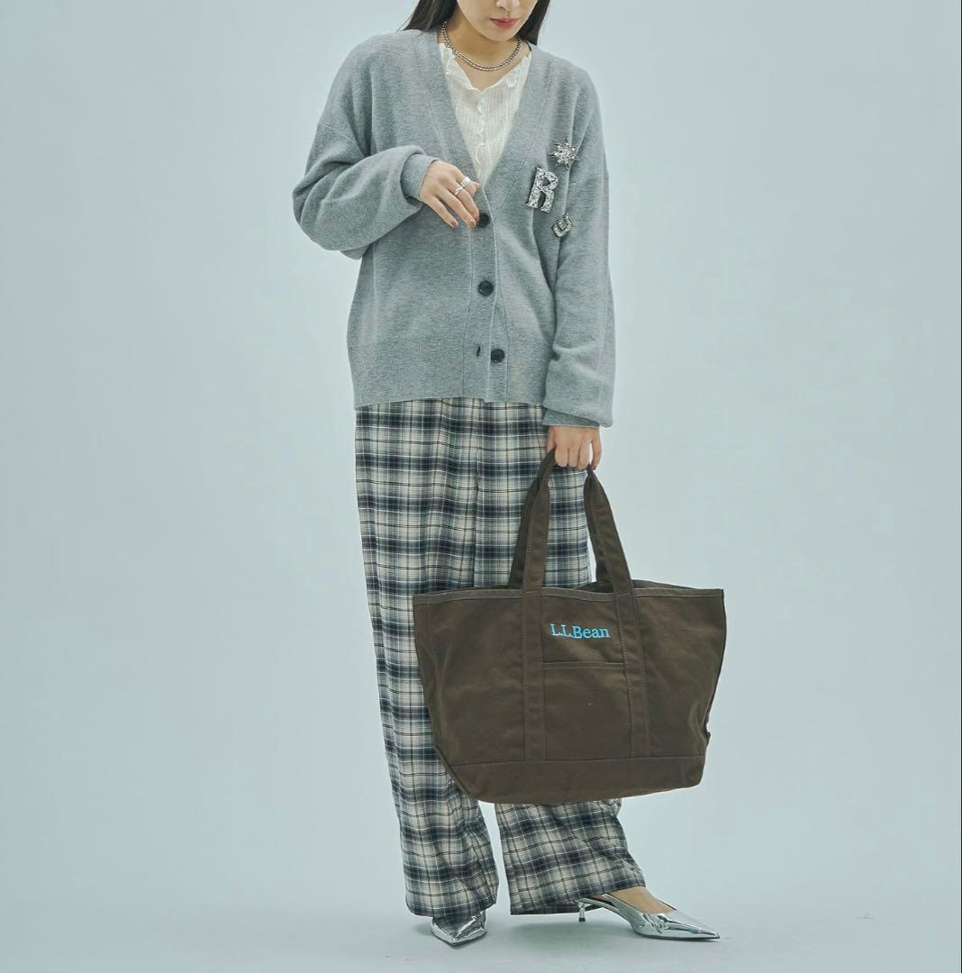 L.L. Bean GROCERY TOTE BAG ROSE BUD 新品