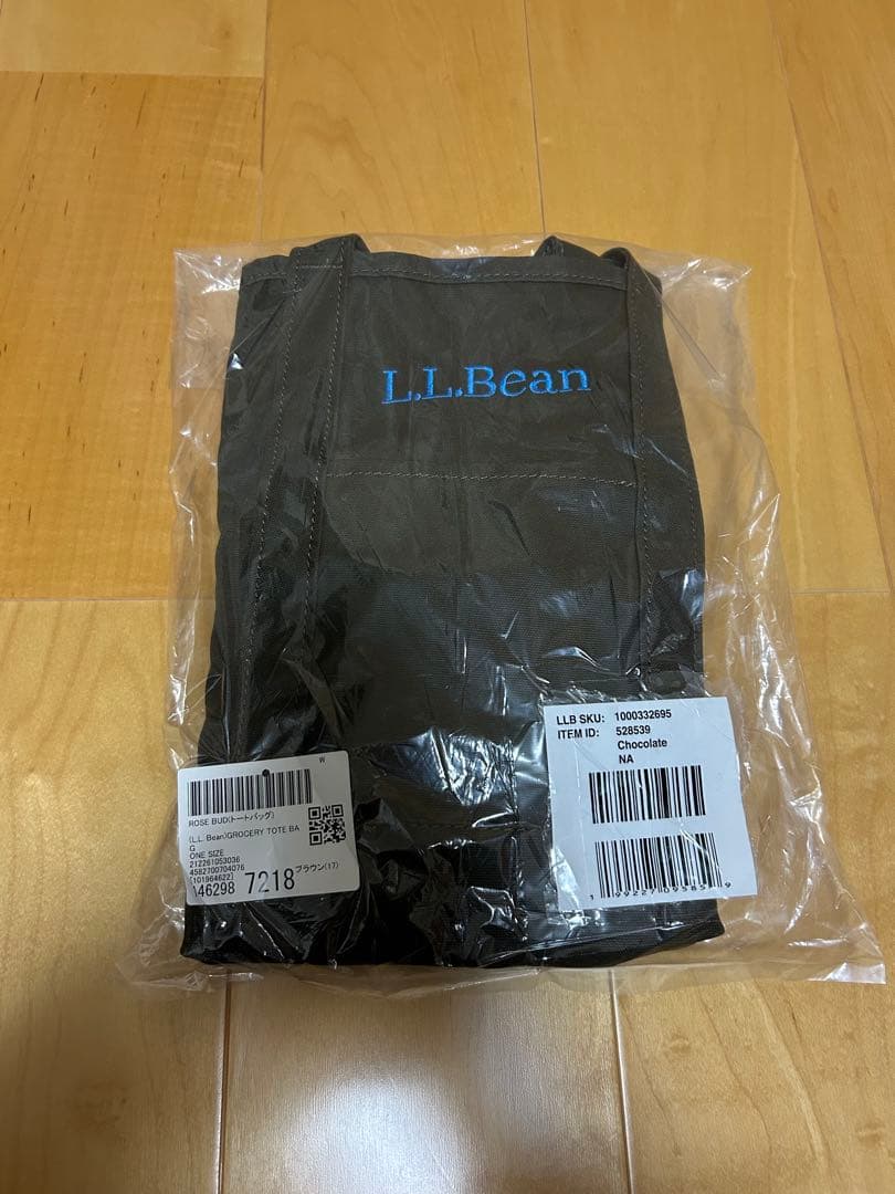 L.L. Bean GROCERY TOTE BAG ROSE BUD 新品