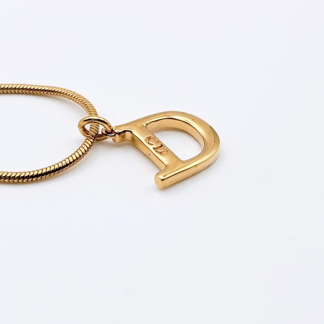 2993-2 保存箱付き✨　Dior　ネックレス　CD ロゴ　希少　刻印　cm