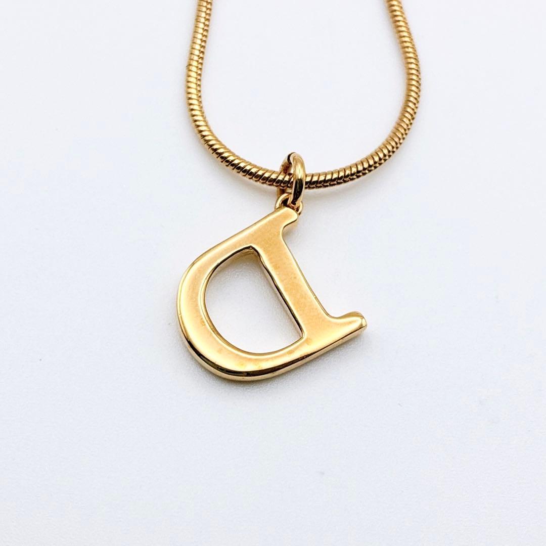 2993-2 保存箱付き✨　Dior　ネックレス　CD ロゴ　希少　刻印　cm