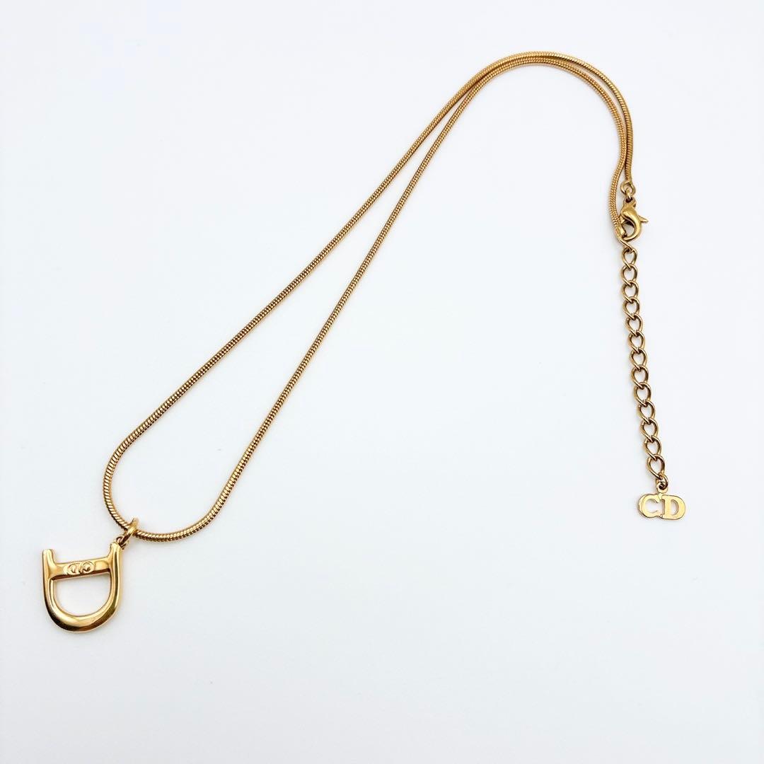 2993-2 保存箱付き✨　Dior　ネックレス　CD ロゴ　希少　刻印　cm
