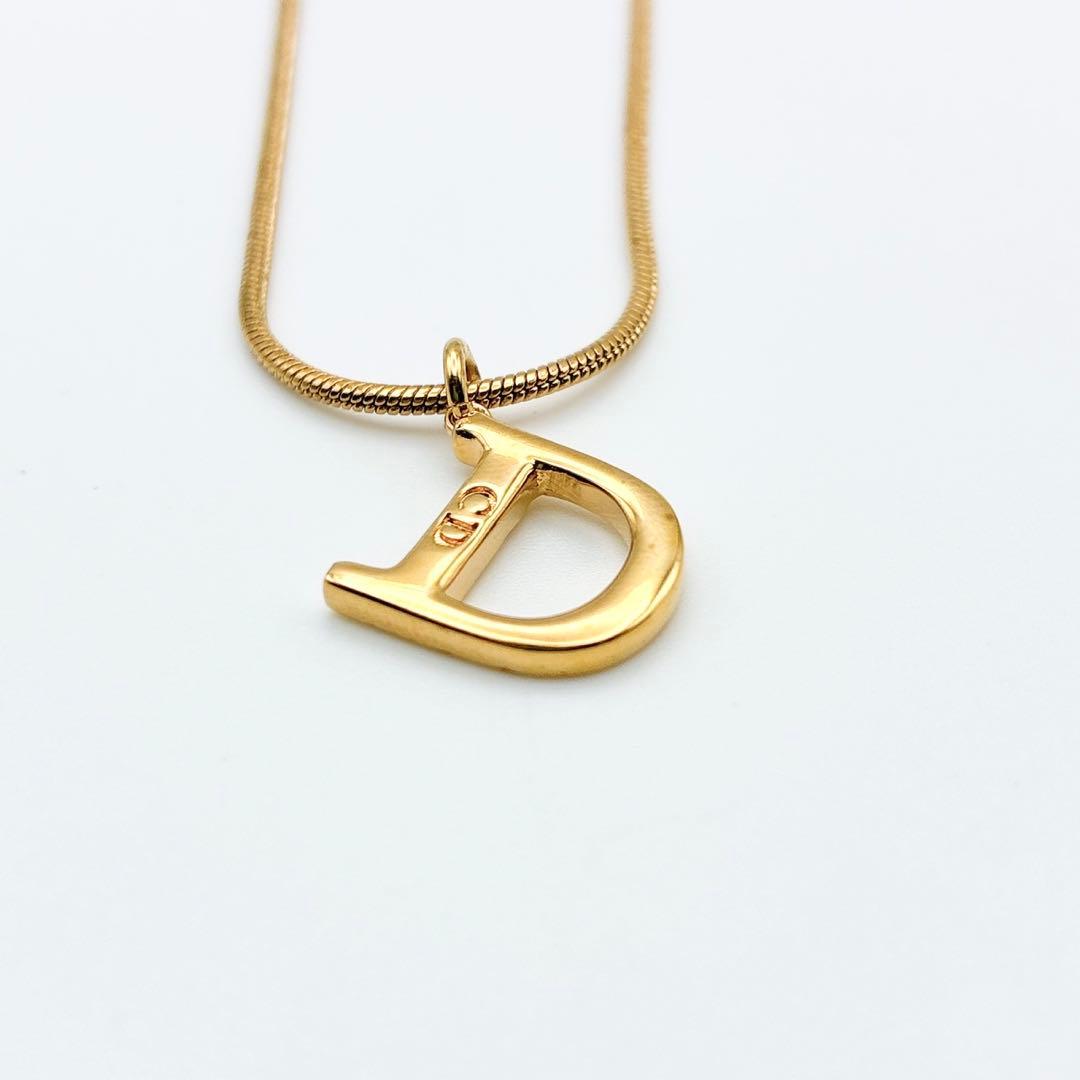 2993-2 保存箱付き✨　Dior　ネックレス　CD ロゴ　希少　刻印　cm