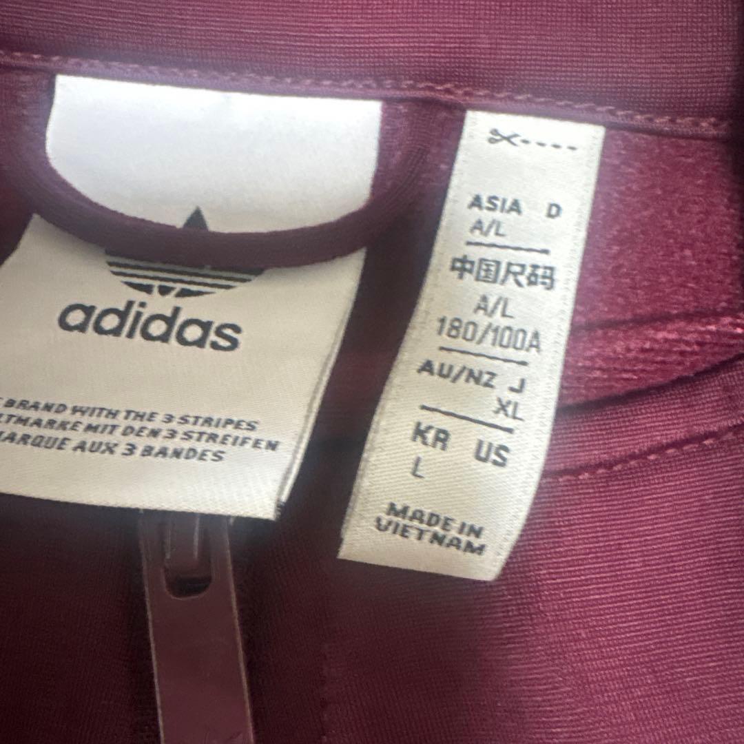 adidas トラックジャケット ファイヤーバード バーガンディ